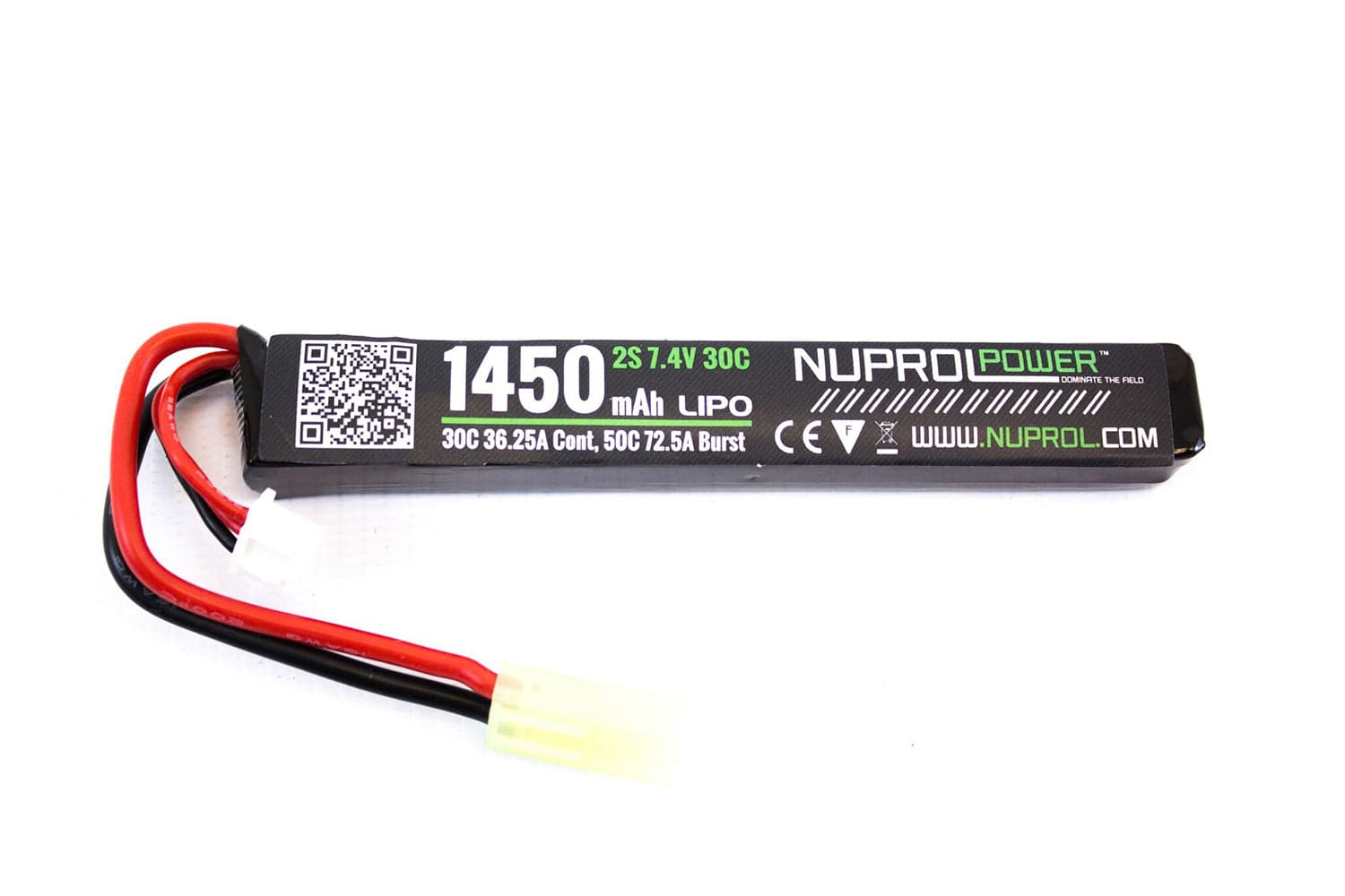 Airsoft 7.4v 1450Mah 30c Lipo Stick Battery Mini Tamiya