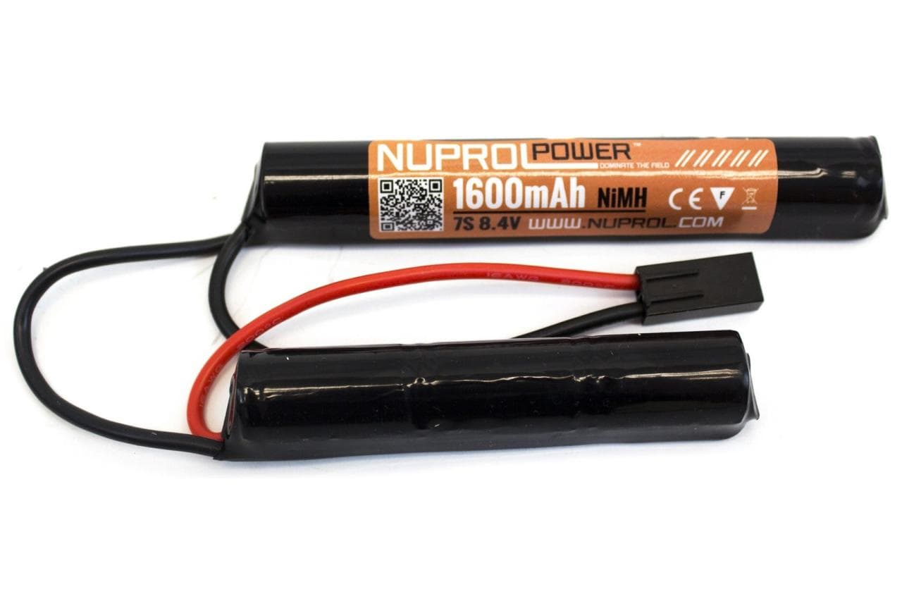 Airsoft Mini 1600 mAh 8.4v Twin Leg Battery Pack