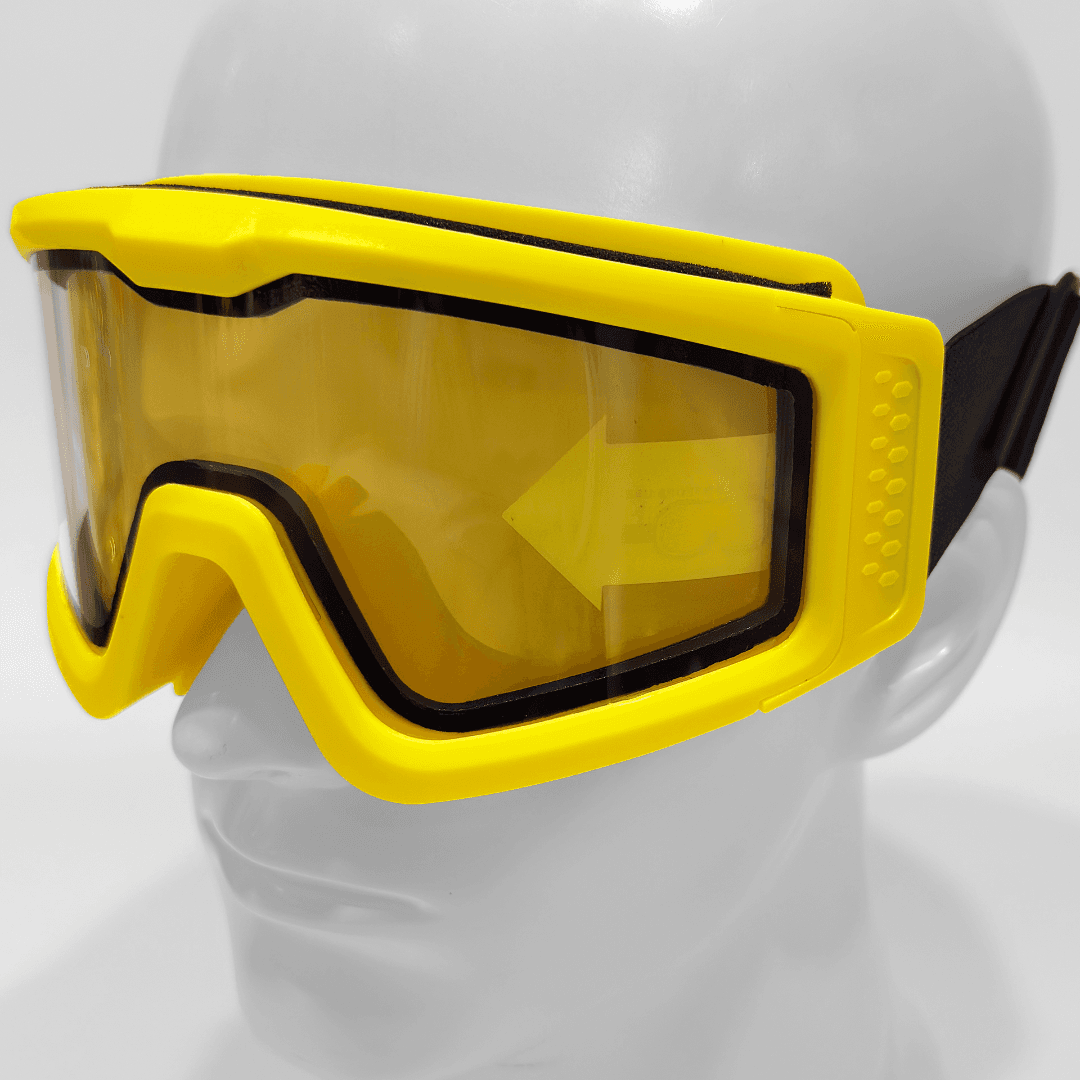Battle Visor Dual Lens Protective Eyewear (Clear-Yellow)