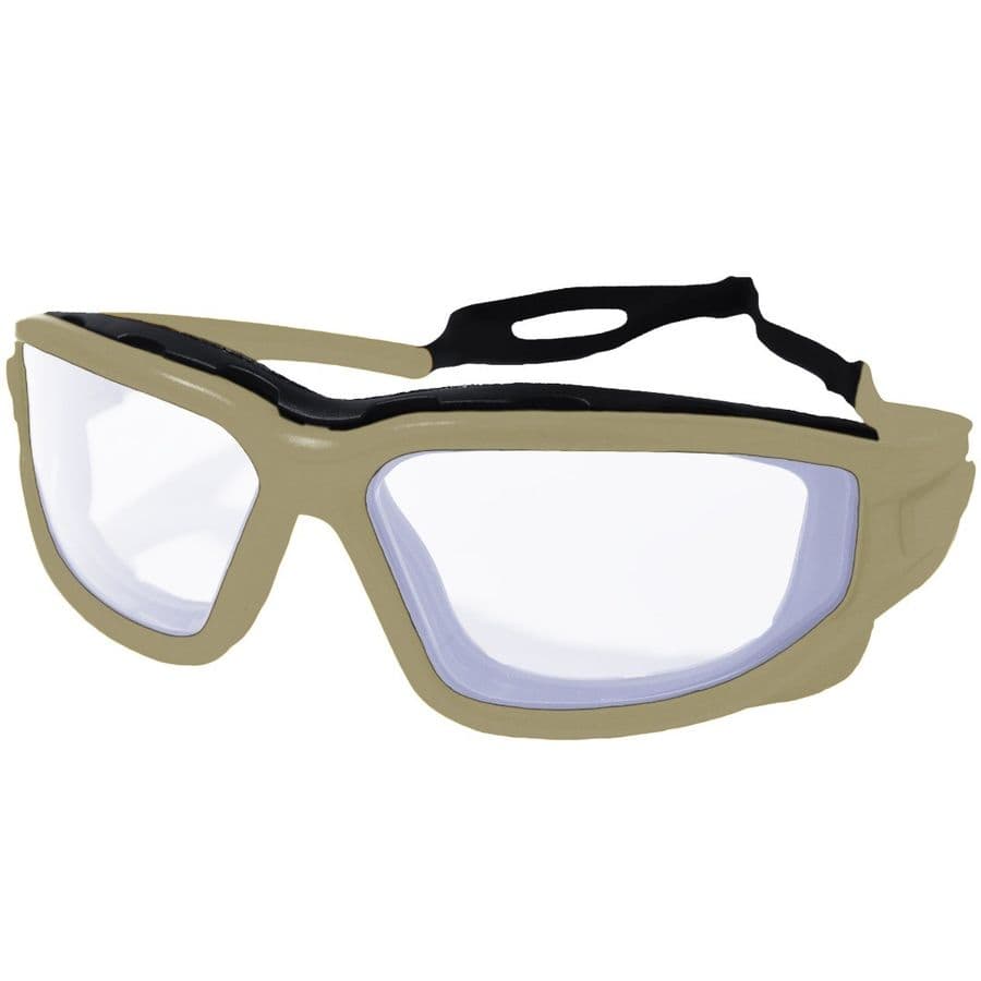 Defence Pro Protective Eyewear – Camo Frame Clear Lens