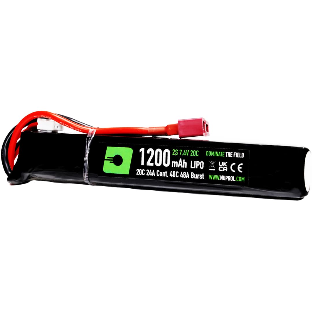 LiPo Battery 1200mAh 7.4v 20c (AK Slim Stick|Deans)