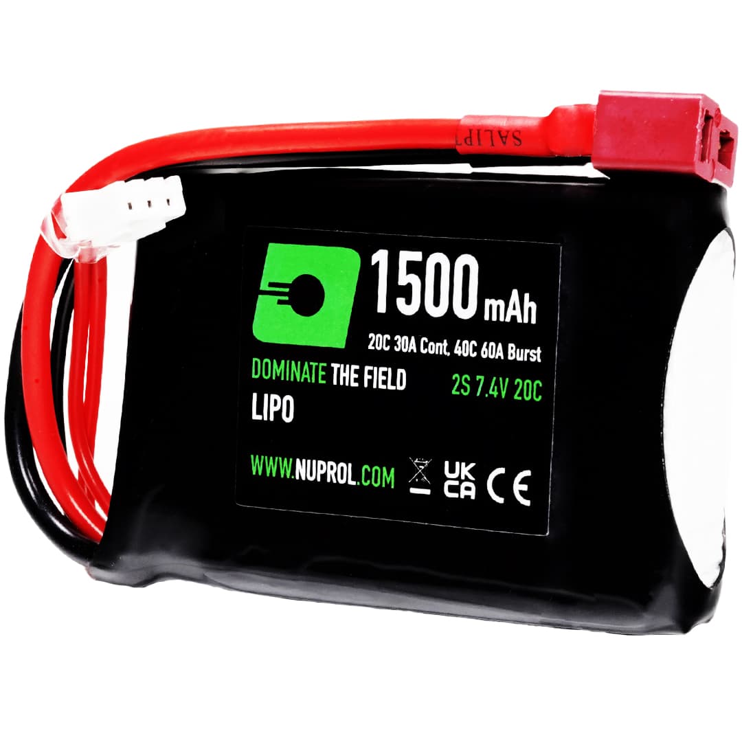 LiPo Battery 1500mAh 7.4v 20c (PEQ|Deans)
