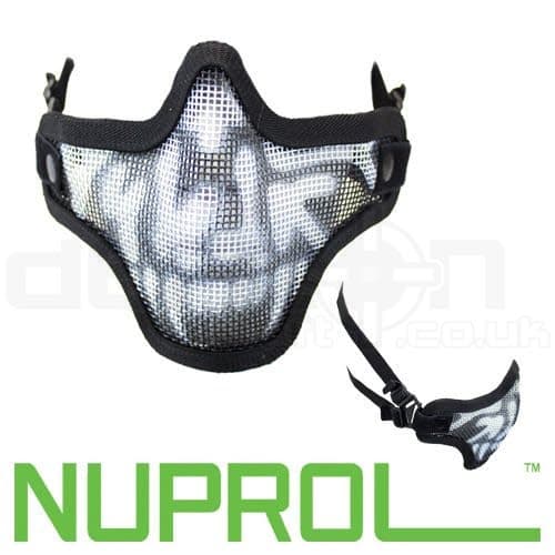 Mesh Lower Face Shield Skull