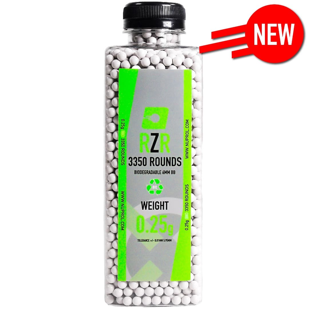 RZR Bio Airsoft BBs (3350R) (0.25g)