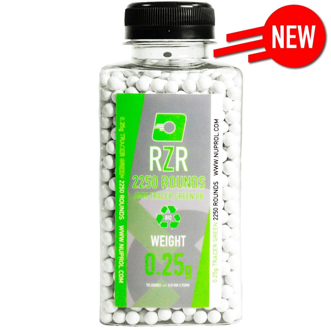 RZR Bio Tracer Airsoft BBs (2250R) (0.25g)