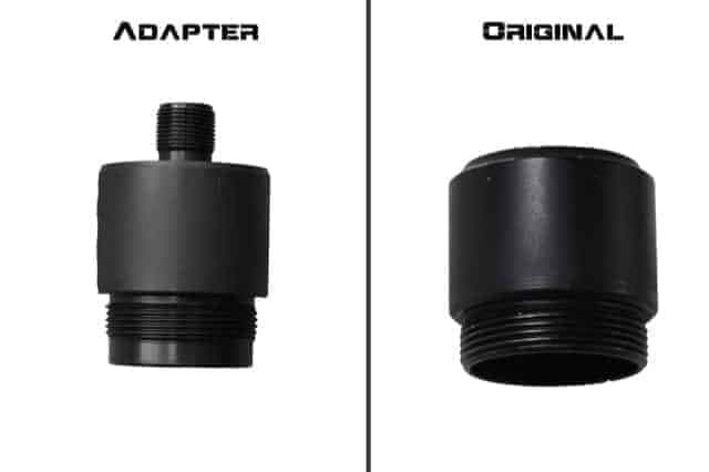 Silencer adapter for Ares Amoeba AM-013 14mm CCW (Gen1)