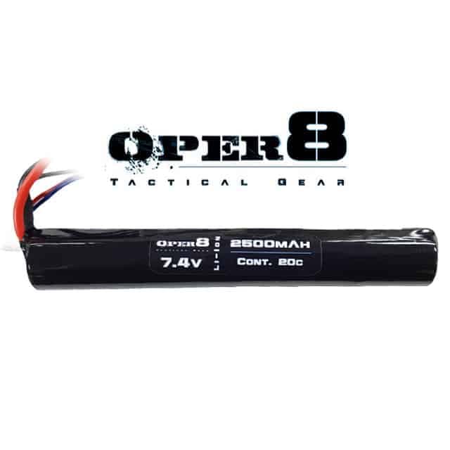 7.4V Li-ion 2500MAH Stick Battery