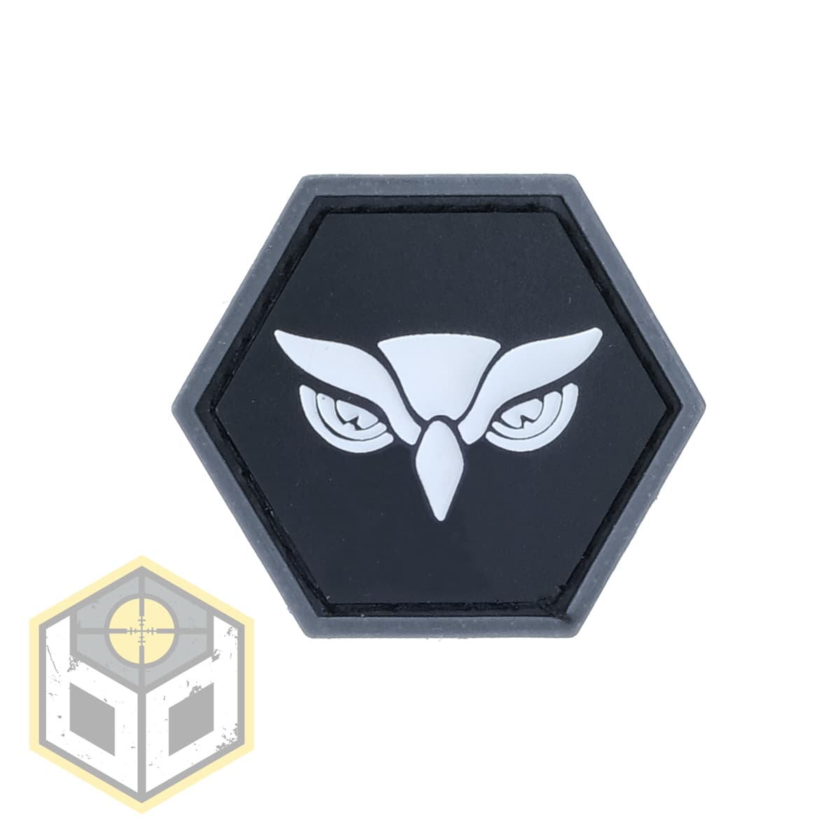 Head White Ballistic Hex Patch BH00013