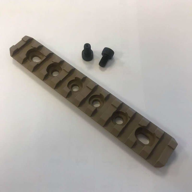 12cm RIS rail section - Dark earth