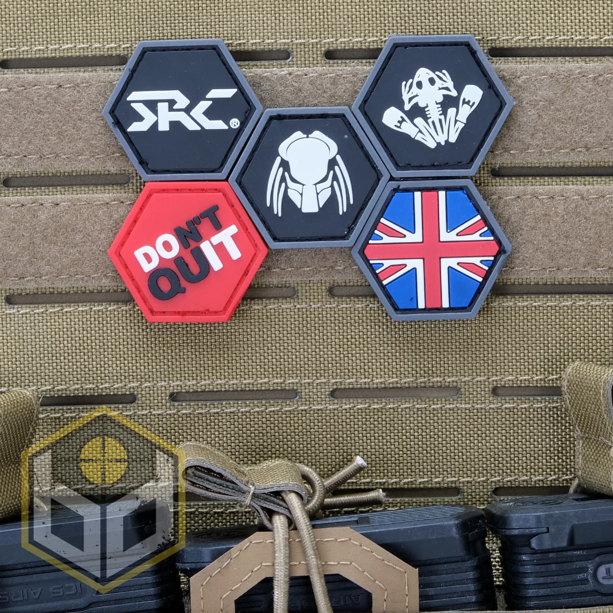 Head White Ballistic Hex Patch BH00055 — image 2