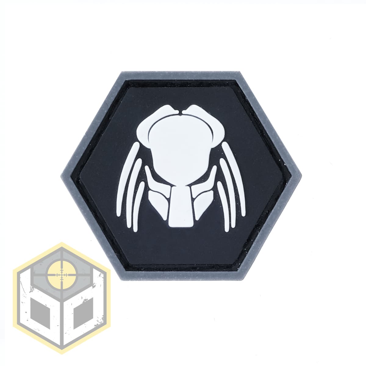 Head White Ballistic Hex Patch BH00055