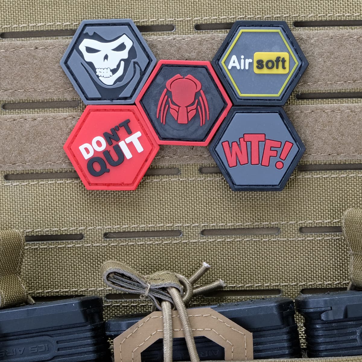 Red Head Ballistic Hex Patch BH00009 — image 2