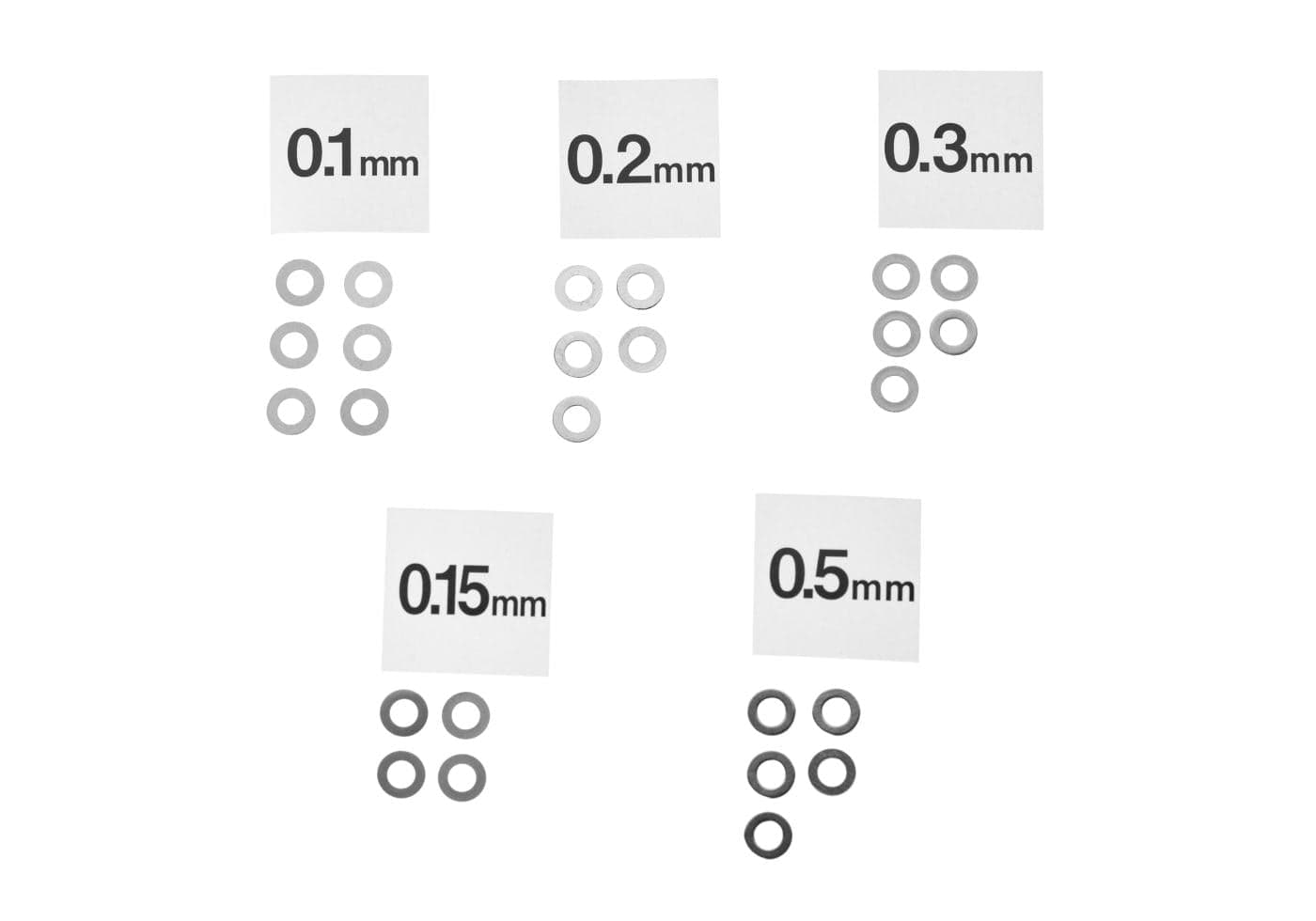 Airsoft Gearbox Shim Set 25 Shims / 5 Sizes — image 2