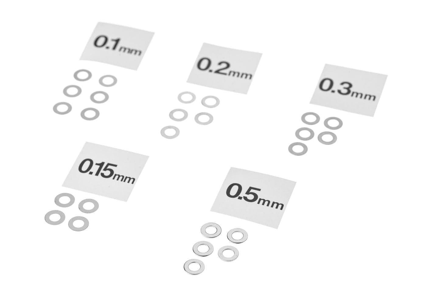 Airsoft Gearbox Shim Set 25 Shims / 5 Sizes
