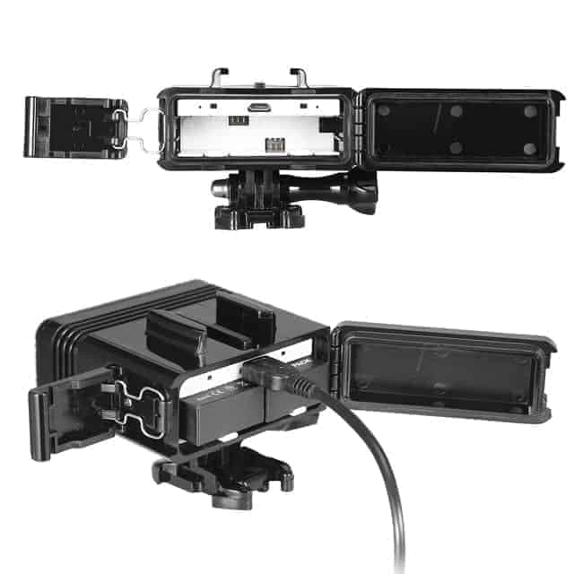 Waterproof Video Light Flashlight with Base Mount & Screw & Dual — image 2