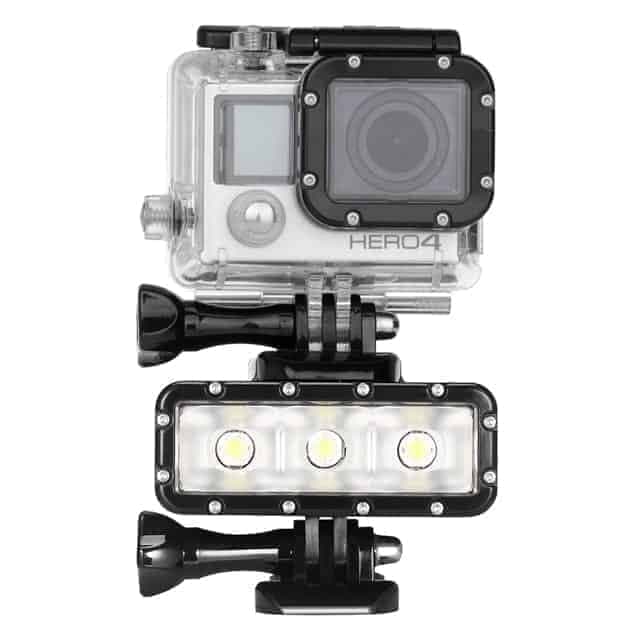 Waterproof Video Light Flashlight with Base Mount & Screw & Dual — image 3