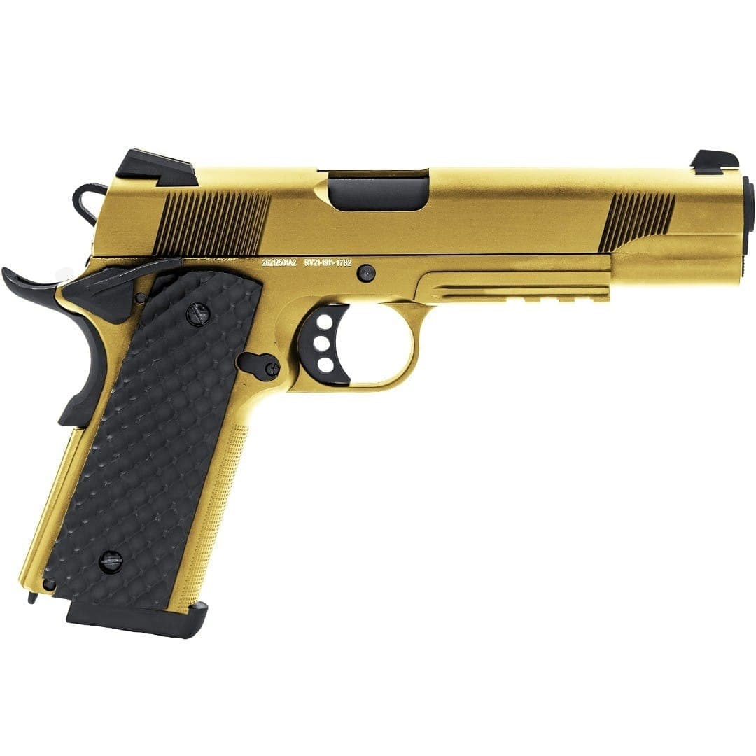 1911 MEU RAILED GBB – GOLD – RAVEN — image 3