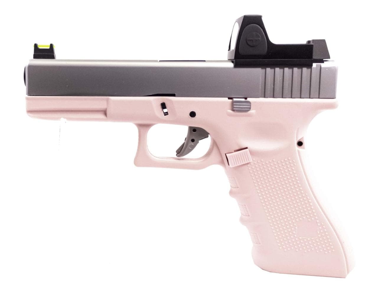 EU17 GBB Airsoft Pistol – Pink / Silver + BDS – Discontinued