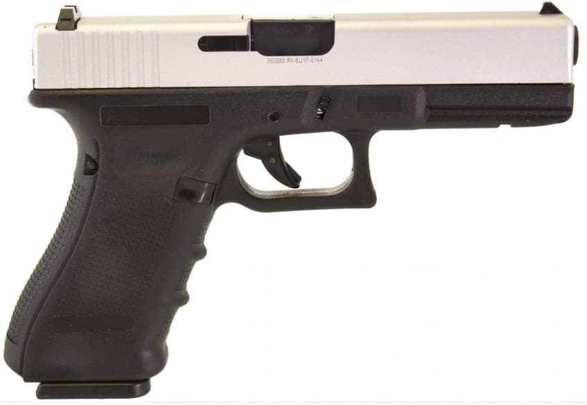 EU17 GBB Airsoft Pistol – Silver Slide — image 2