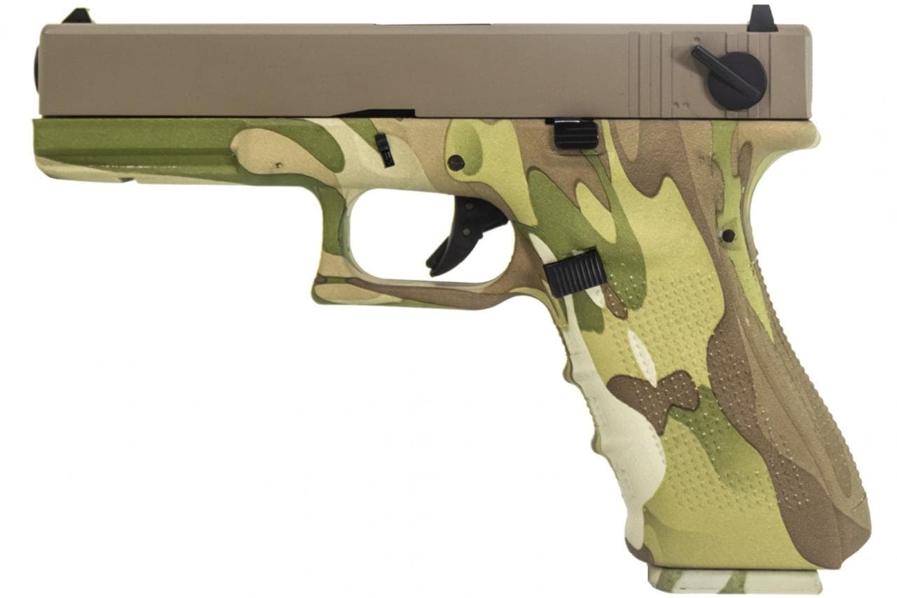 EU18 GBB Airsoft Pistol – Camo + Slide – Discontinued