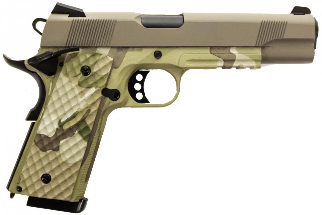 M1911 MEU Railed Airsoft Pistol – Camo + Slide – Discontinued — image 2