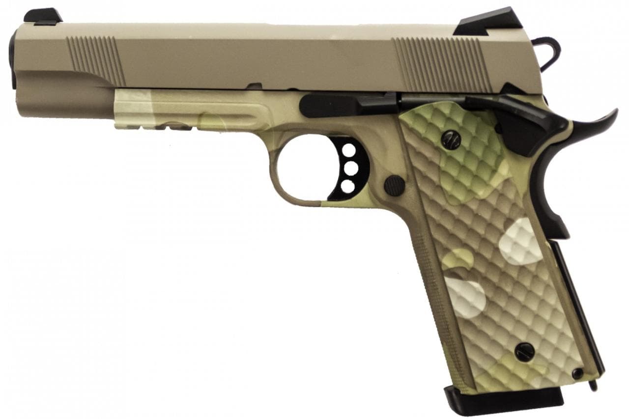M1911 MEU Railed Airsoft Pistol – Camo + Slide – Discontinued