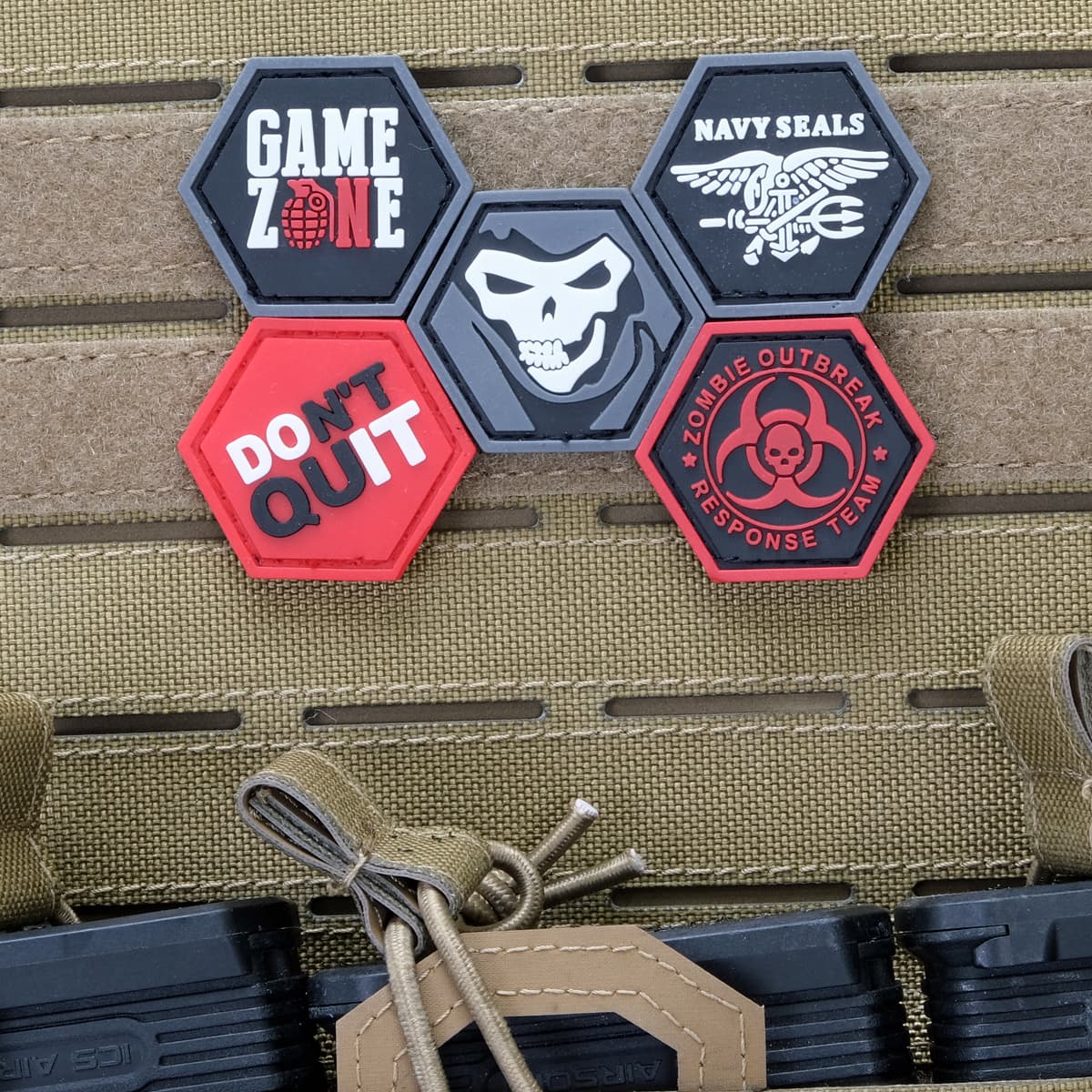 White Ballistic Hex Patch BH00016 — image 2
