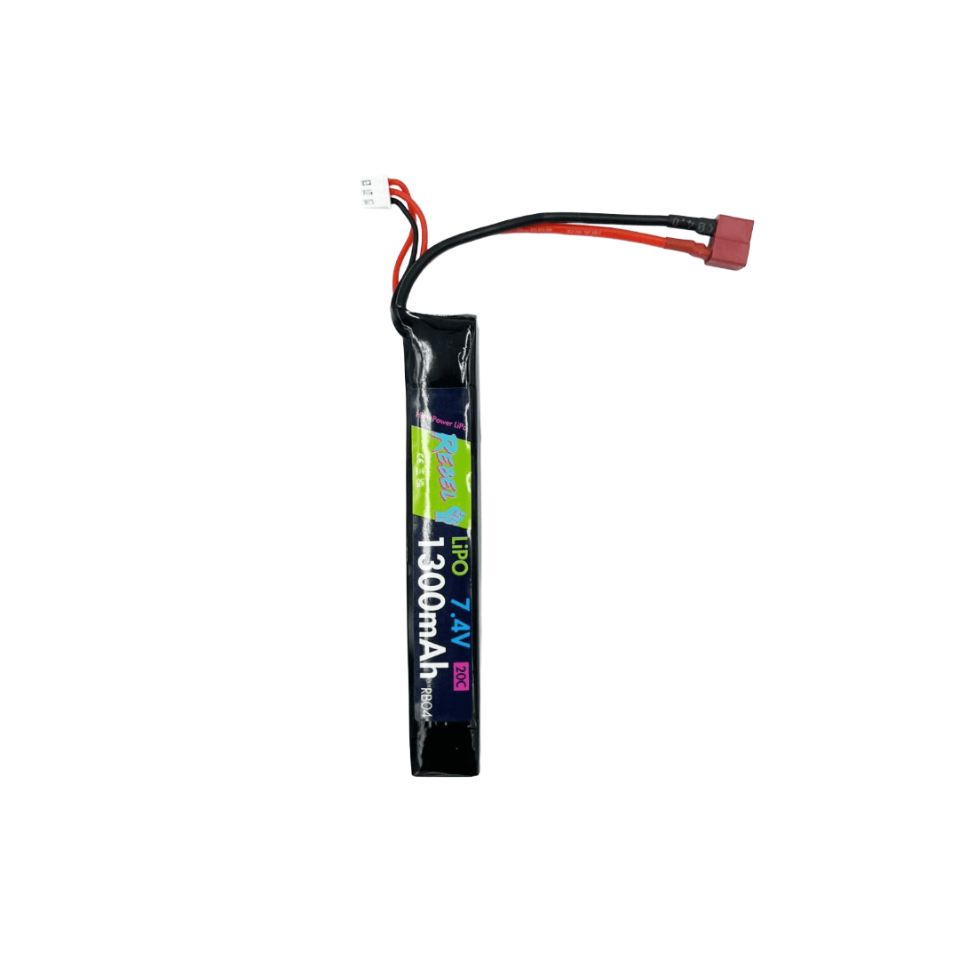 Battery – 1300mAh Lipo 7.4V 20C Stick – Deans