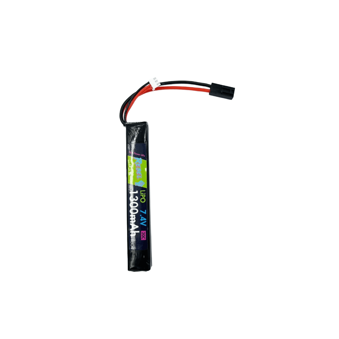 Battery – 1300mAh Lipo 7.4V 20C Stick – Mini Tamiya
