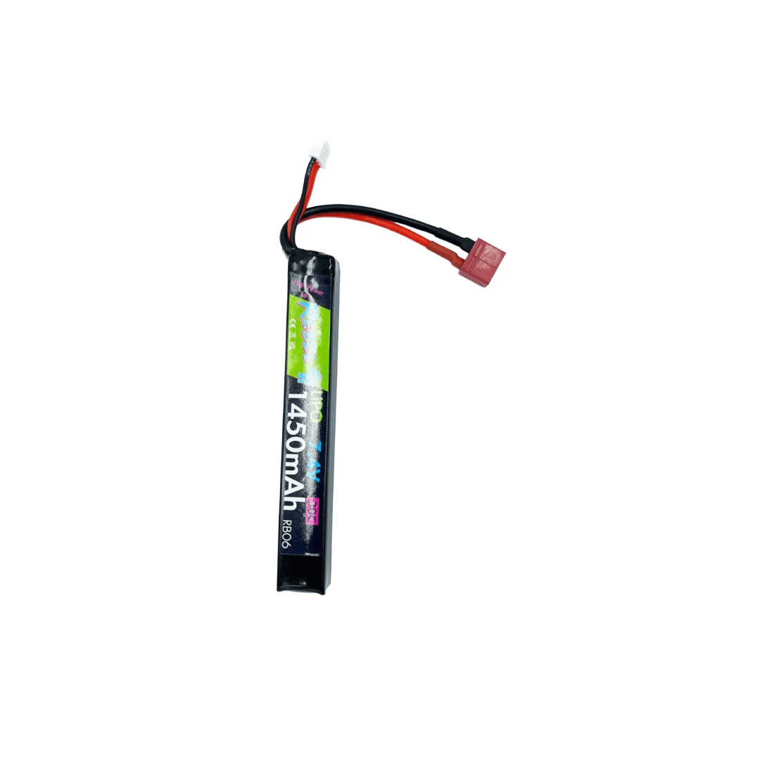 Battery – 1450mAh Lipo 7.4V 30C Stick – Deans
