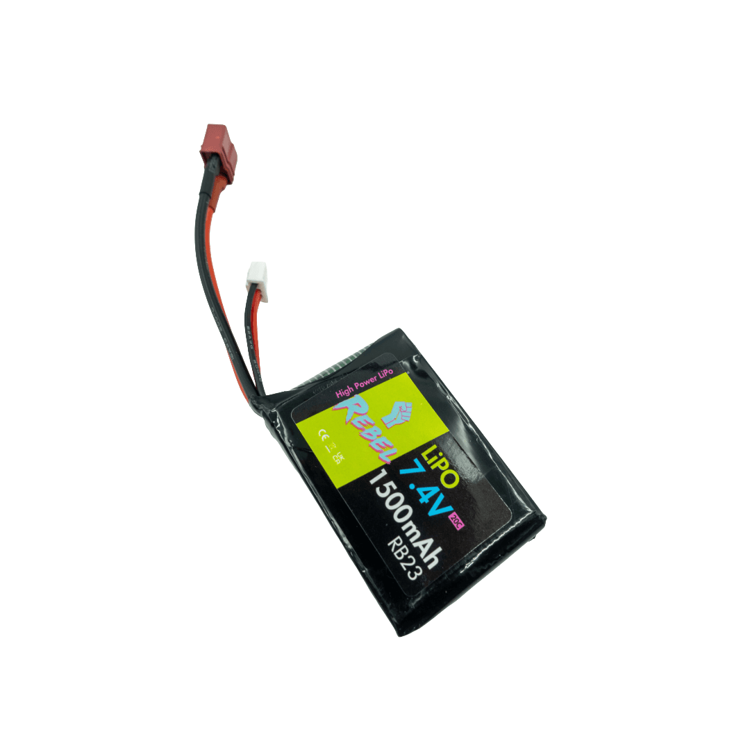 Battery – 1500mAh LiPo 7.4V 20C stick (PEQ/AN-15) Deans