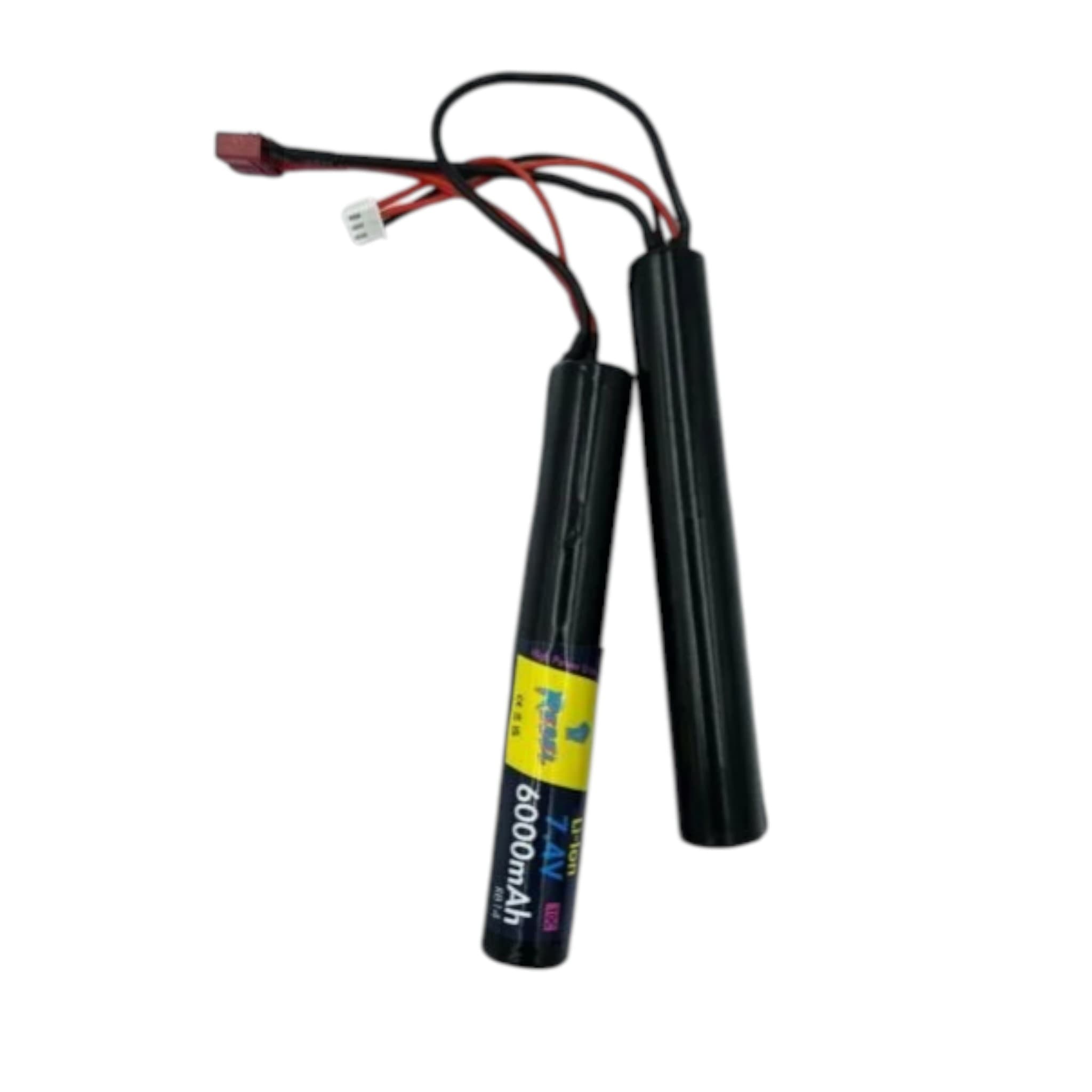 Battery – 6000mAh Li-Ion 7.4V 10C Nunchuck – Deans
