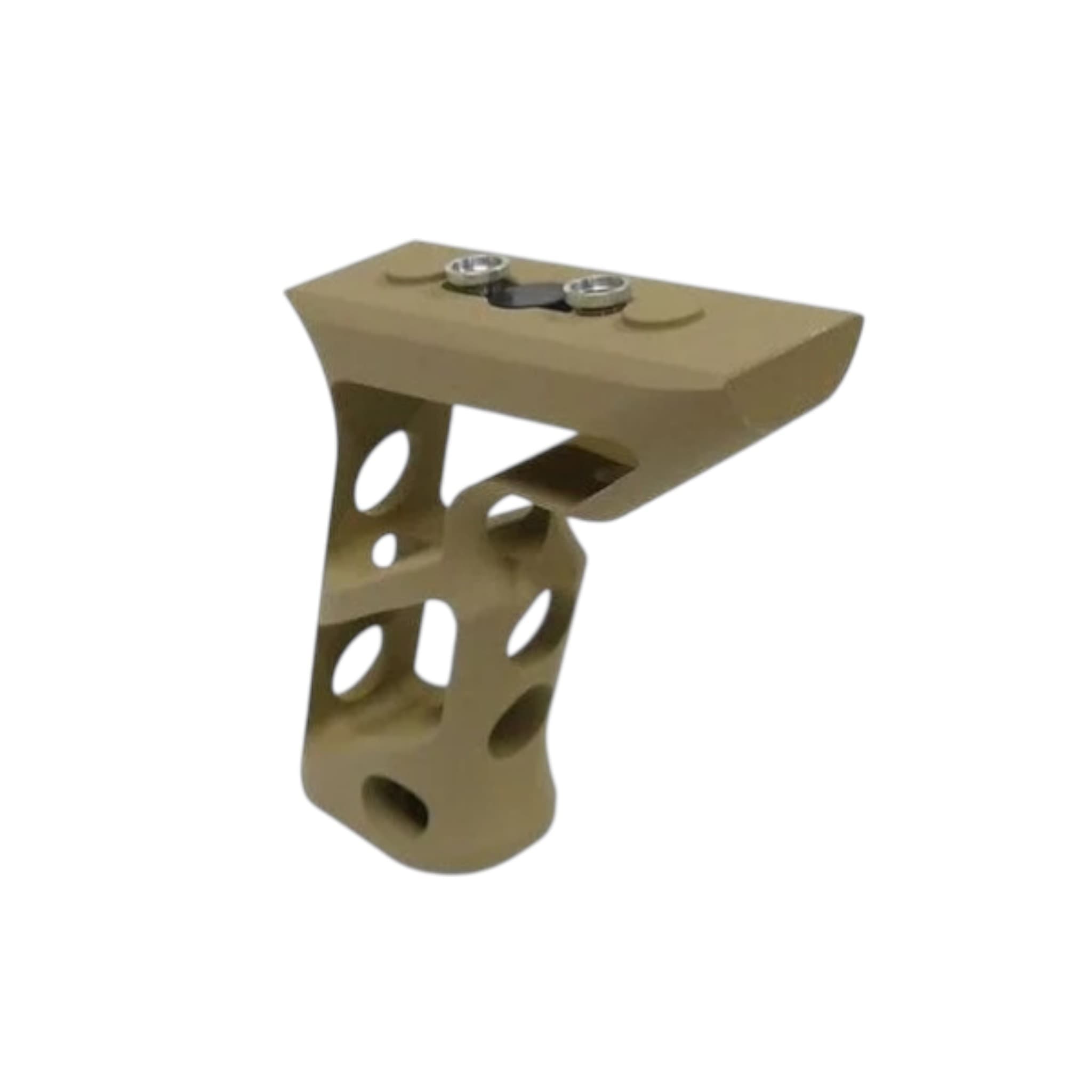 CNC Keymod Long Angled Skeleton Grip – Dark Earth