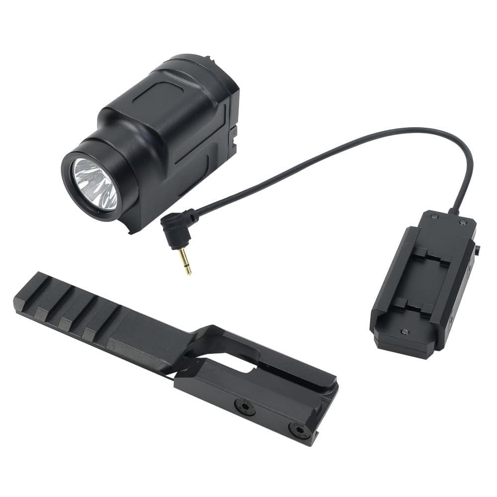 K-2P Flashlight with Mounted Pressure Switch and 20mm Rail Mount