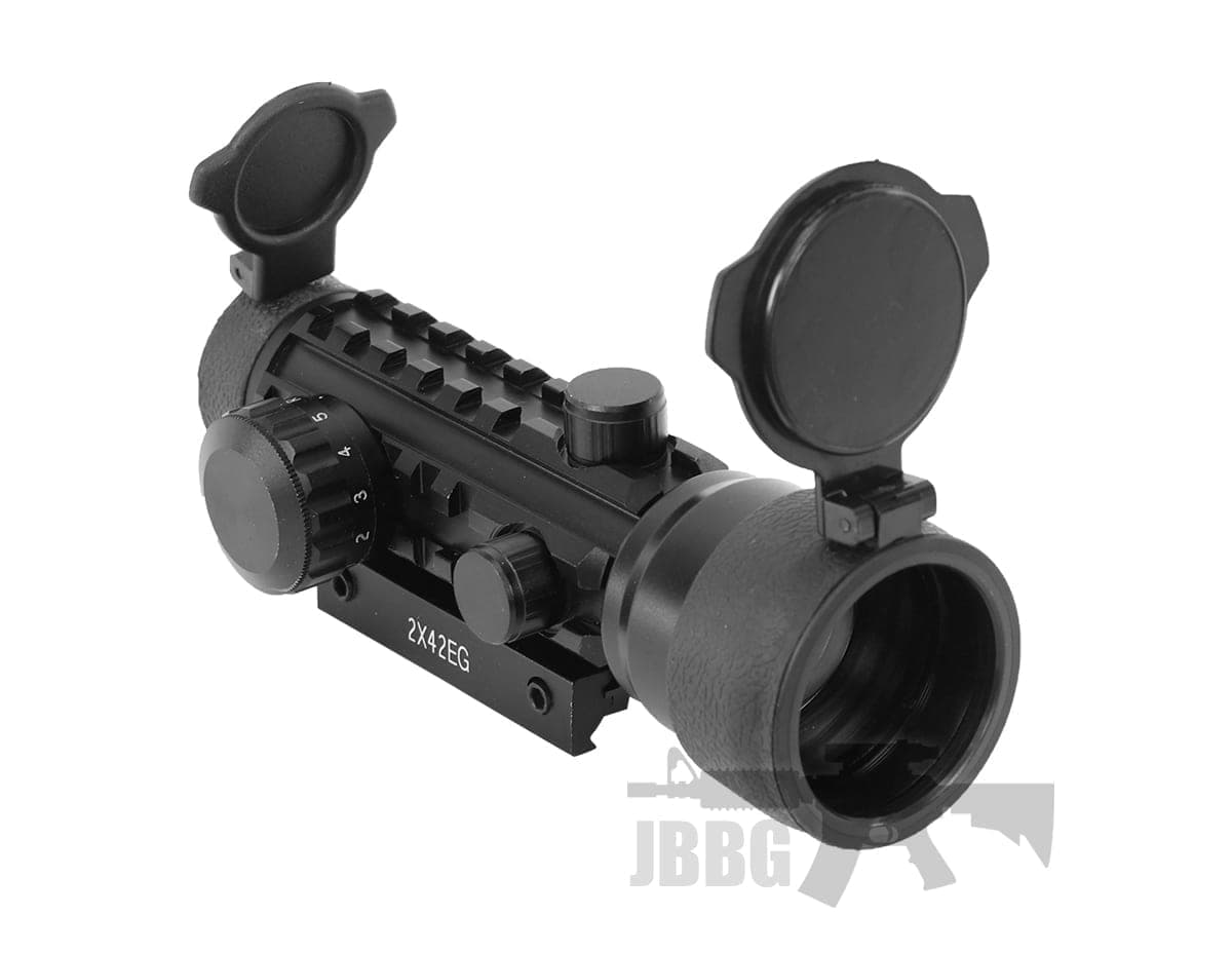 Dot Rifle Scope 2×42 Tri Picatinny Rail — image 3