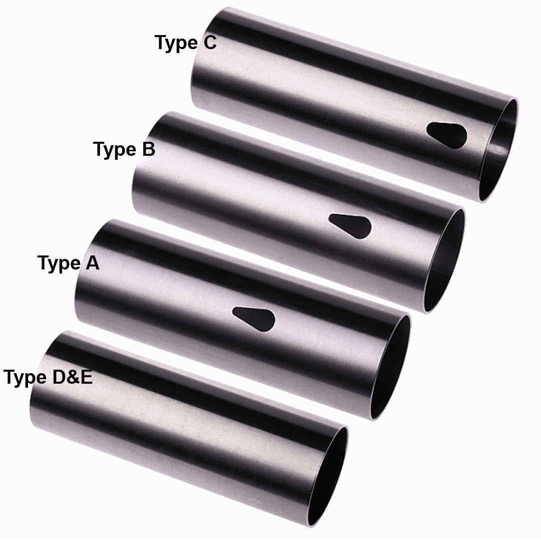 Airsoft Gearbox Stainless Steel Cylinder Fluted Cylinder