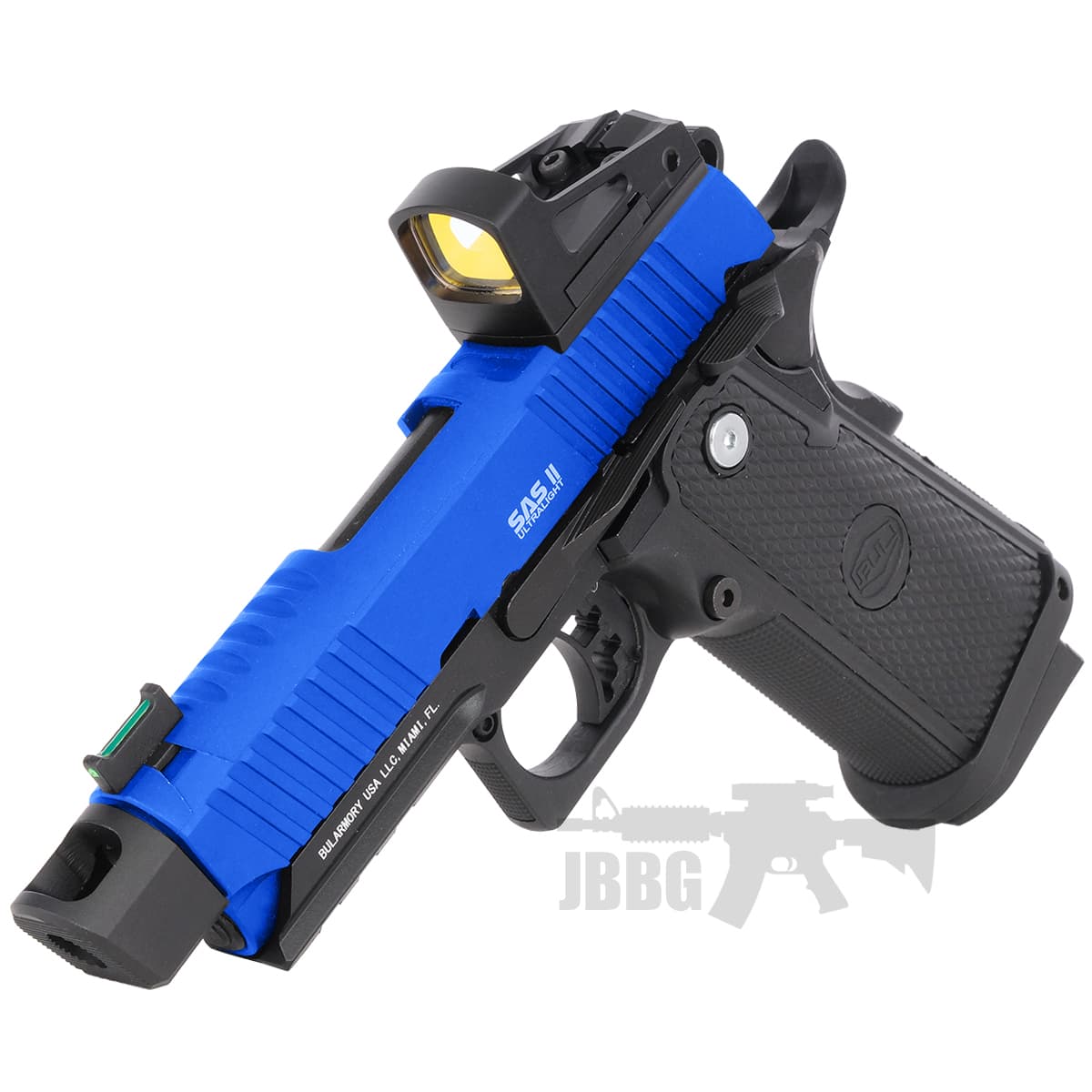 II Ultralight Gas Blowback Airsoft Pistol with MOS Red-Dot System Blue — image 3