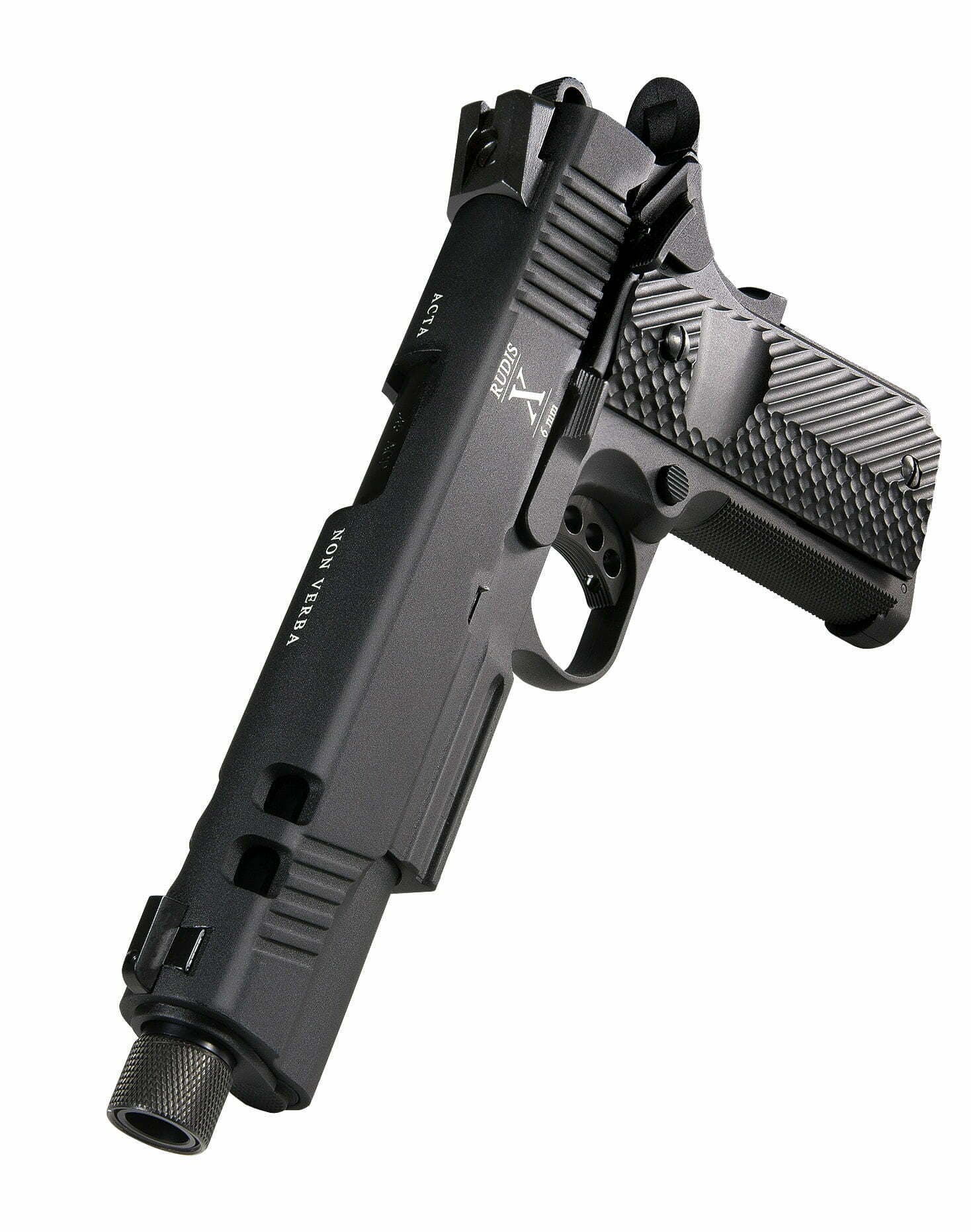 Rudis X – Acta Non Verba – 1911 Custom Pistol (Co2 Powered – Gas Ready)