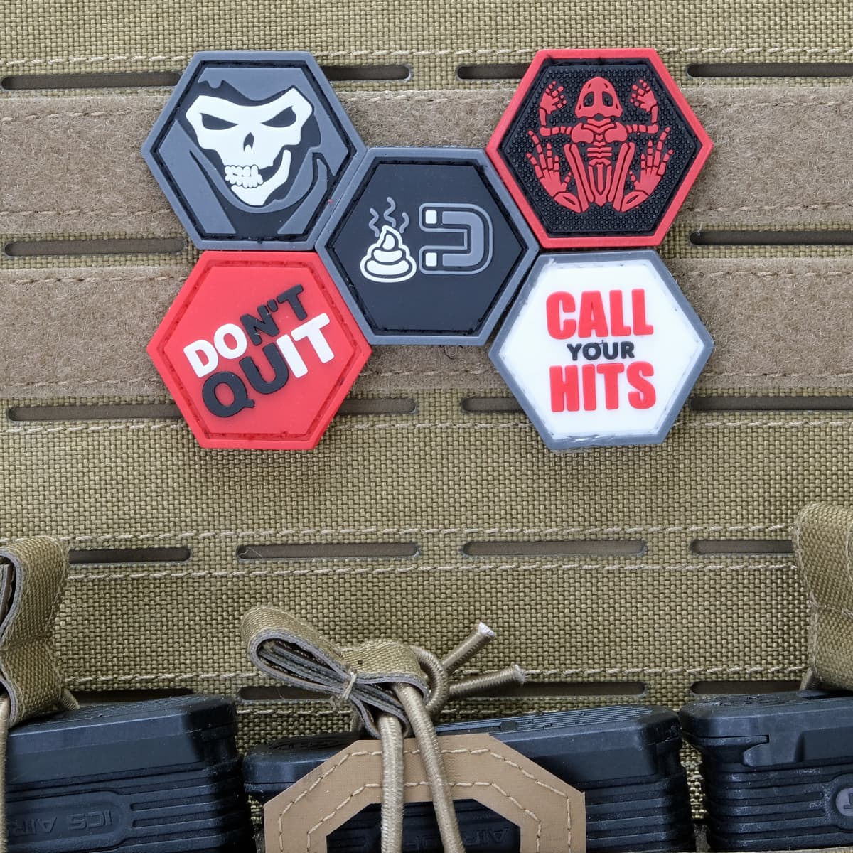 Magnet Dark Ballistic Hex Patch BH00041 — image 2