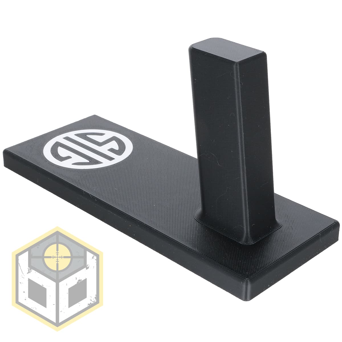 Pistol Display Stand with White Logo (0807) 040 — image 3