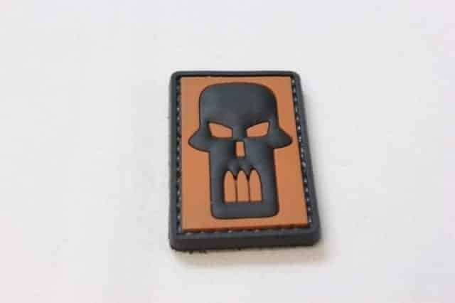 Long Aztec skull patch