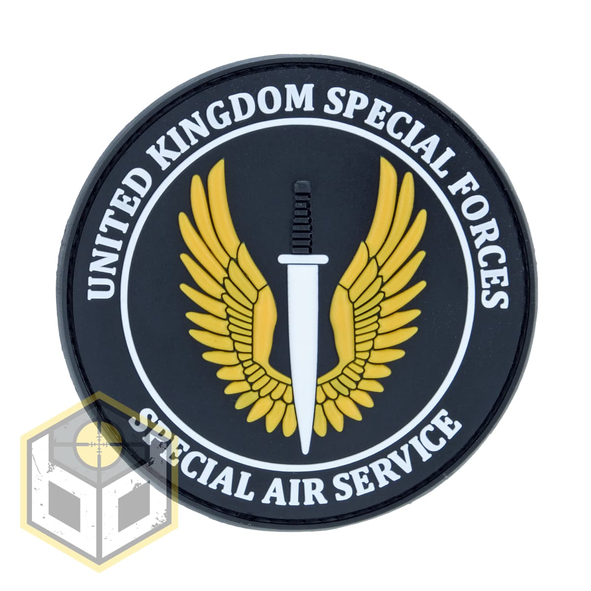 Air Service UK British SAS PVC Military Patch UKSFAIR-YELLOW