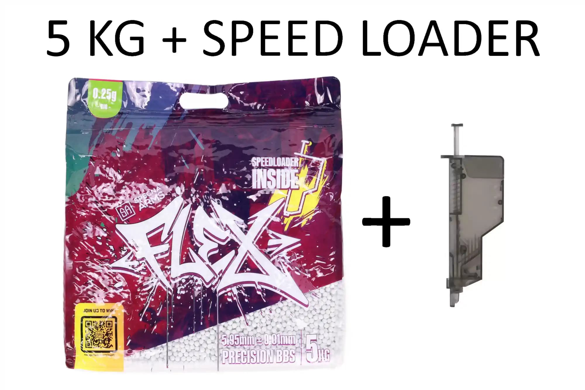 BIO 0,25 GR FLEX BOX DA 5 KG + SPEED LOADER – SPECNA ARMS