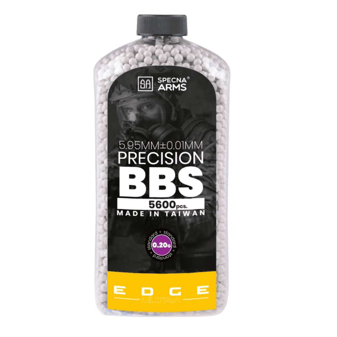 EDGE Ultra Airsoft BB’s Ammo Pellets 0.20g 5600 Bottle