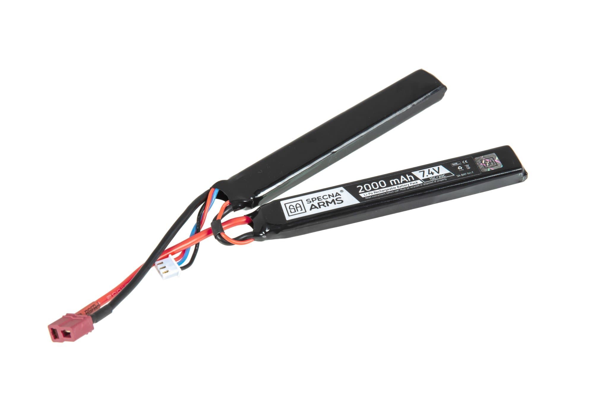LiPo 7.4V Battery 2000mAh 15/30C – Nunchuck – T-Connect (Deans) — image 3