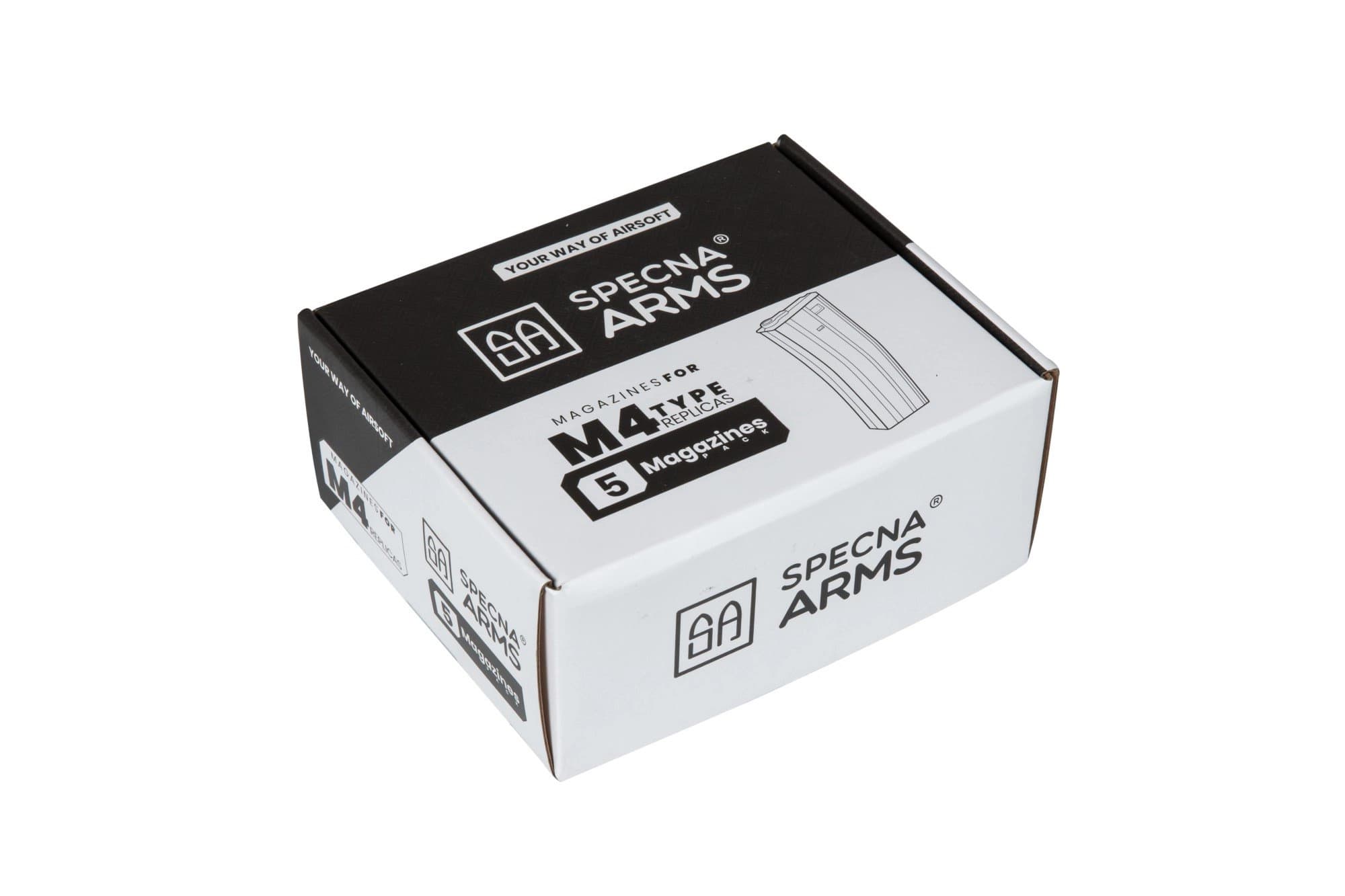 PACK 5X CARICATORE MONOFILARE M4 140 BB – SPECNA ARMS — image 3