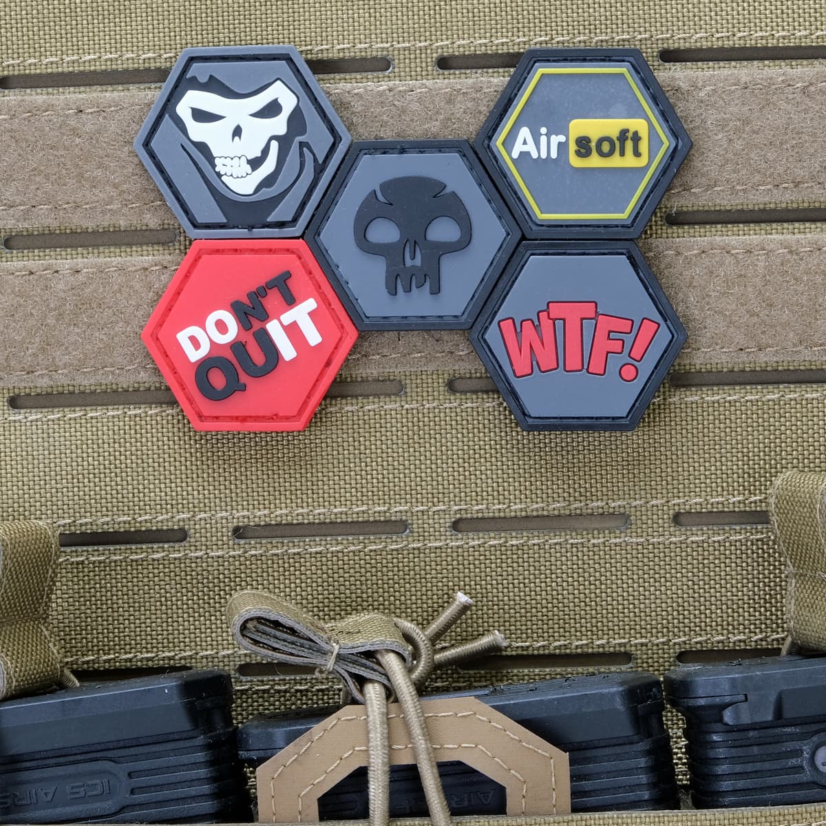 Skull Dark Ballistic Hex Patch BH00011 — image 2