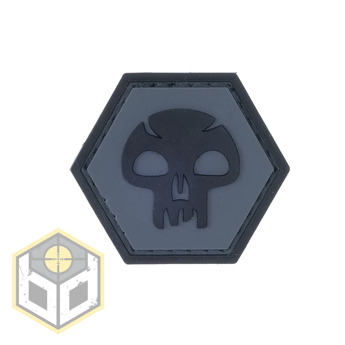 Skull Dark Ballistic Hex Patch BH00011