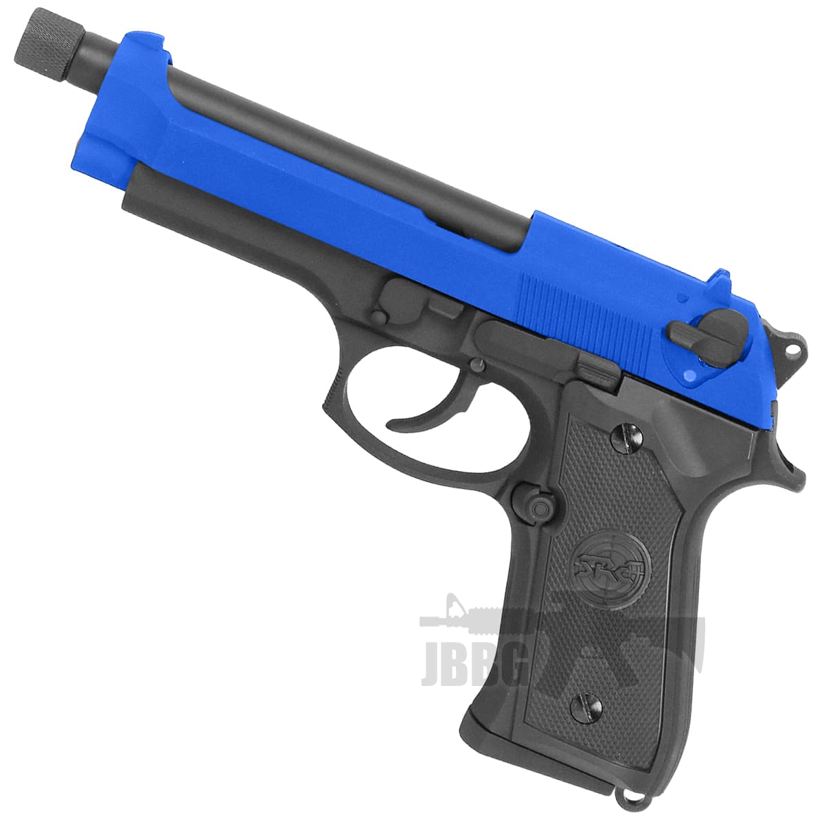 Co2 Airsoft Pistol with Silencer Blue — image 3