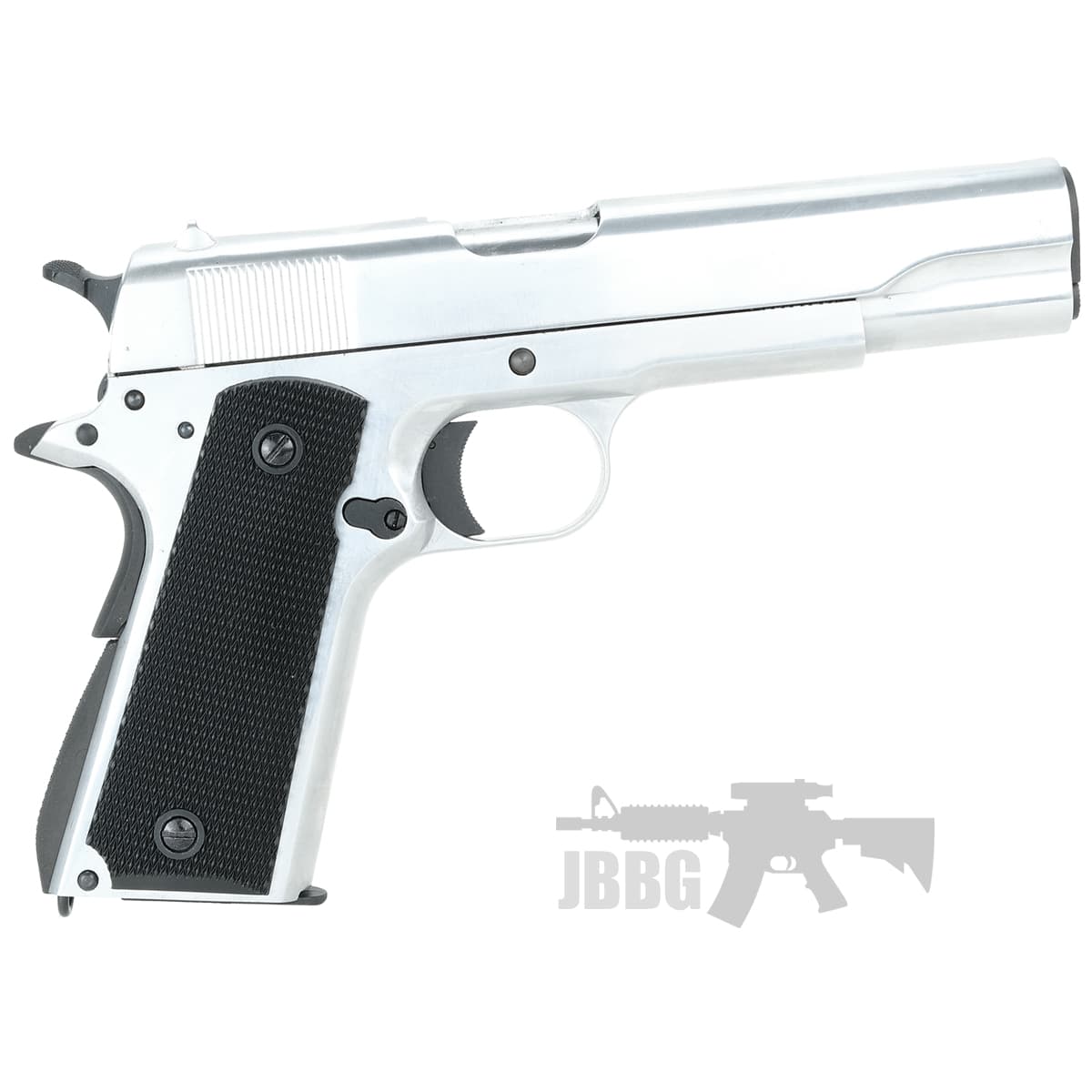 Gas Blowback Airsoft Pistol Silver Ver Blue with Case — image 2